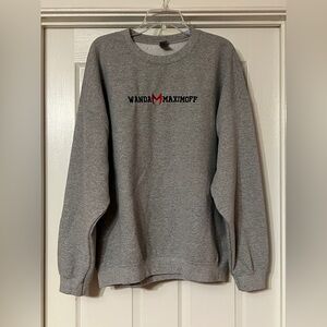 Wanda Maximoff Marvel scarlet witch embroidered sweatshirt 2XL